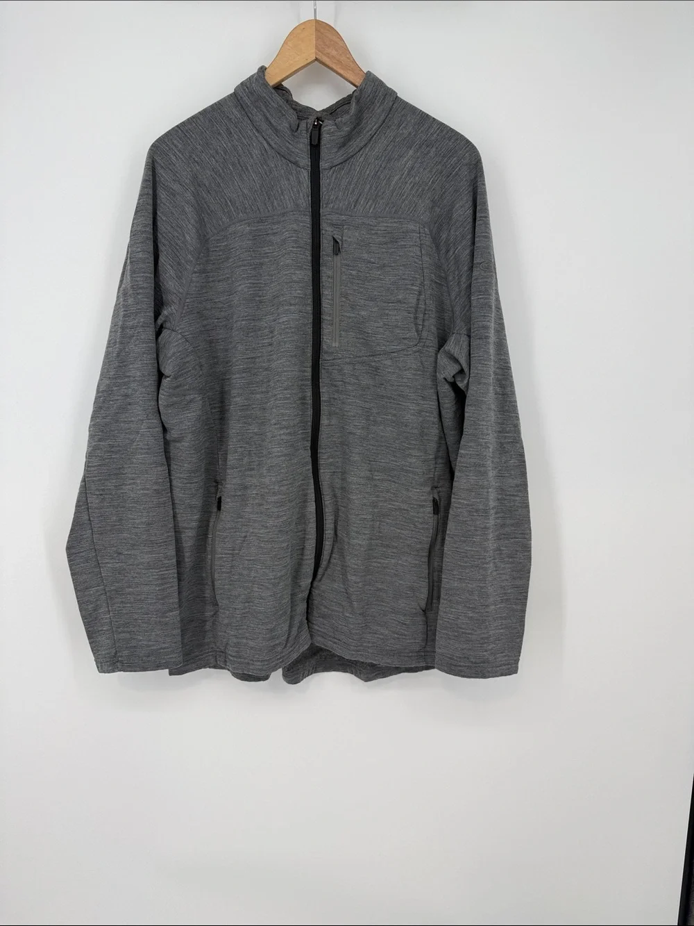 Icebreaker Gray Merino Men's XL Zip up jacket - Picture 1 of 10
